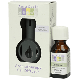 Aura Cacia Aromatherapy Car Diffuser including Lavender essential oil NET 5 fl oz (15 ml)