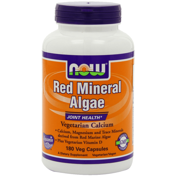 Now Foods Red Mineral Algae aquamin Veg-Capsules 180-Count